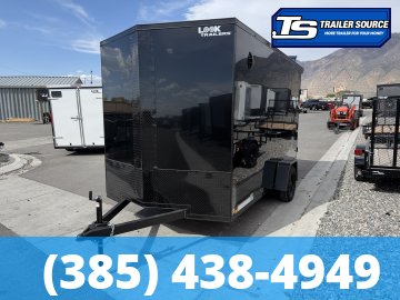 7x12 Look ST DLX Enclosed Cargo Trailer - 7'0" Interior - 3.5K GVWR - .080 PolyCor, Black Out Package, Rear Spoiler w/ Load Lights