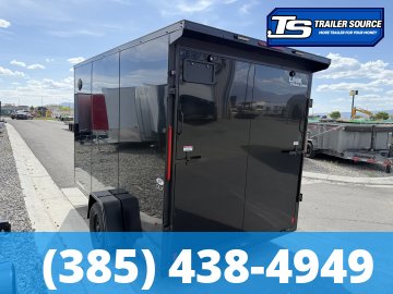 7x12 Look ST DLX Enclosed Cargo Trailer - 7'0" Interior - 3.5K GVWR - .080 PolyCor, Black Out Package, Rear Spoiler w/ Load Lights