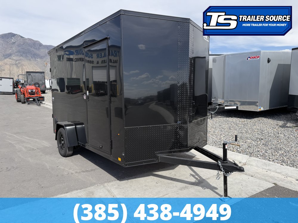 7x12 Look ST DLX Enclosed Cargo Trailer - 7'0" Interior - 3.5K GVWR - .080 PolyCor, Black Out Package, Rear Spoiler w/ Load Lights