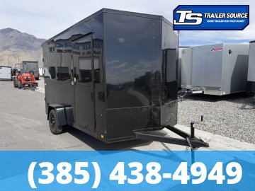7x12 Look ST DLX Enclosed Cargo Trailer - 7'0" Interior - 3.5K GVWR - .080 PolyCor, Black Out Package, Rear Spoiler w/ Load Lights