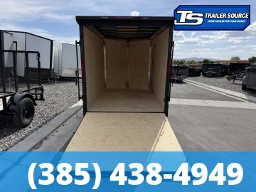 7x12 Look ST DLX Enclosed Cargo Trailer - 7'0" Interior - 3.5K GVWR - .080 PolyCor, Black Out Package, Rear Spoiler w/ Load Lights