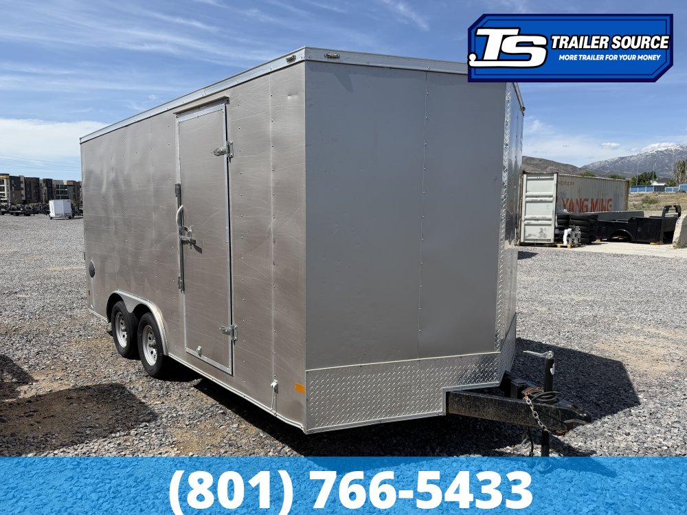 8.5x16 American Hauler Arrow Deluxe Enclosed Car Hauler Trailer - 7K GVWR - Ramp Door