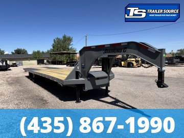 8.5x35 Diamond C FMAX-HDT 212 Gooseneck Hydraulic Dovetail Equipment Trailer - 25.9K GVWR - Hydraulic Jack(s)
