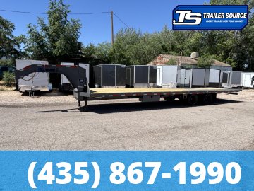 8.5x35 Diamond C FMAX-HDT 212 Gooseneck Hydraulic Dovetail Equipment Trailer - 25.9K GVWR - Hydraulic Jack(s)