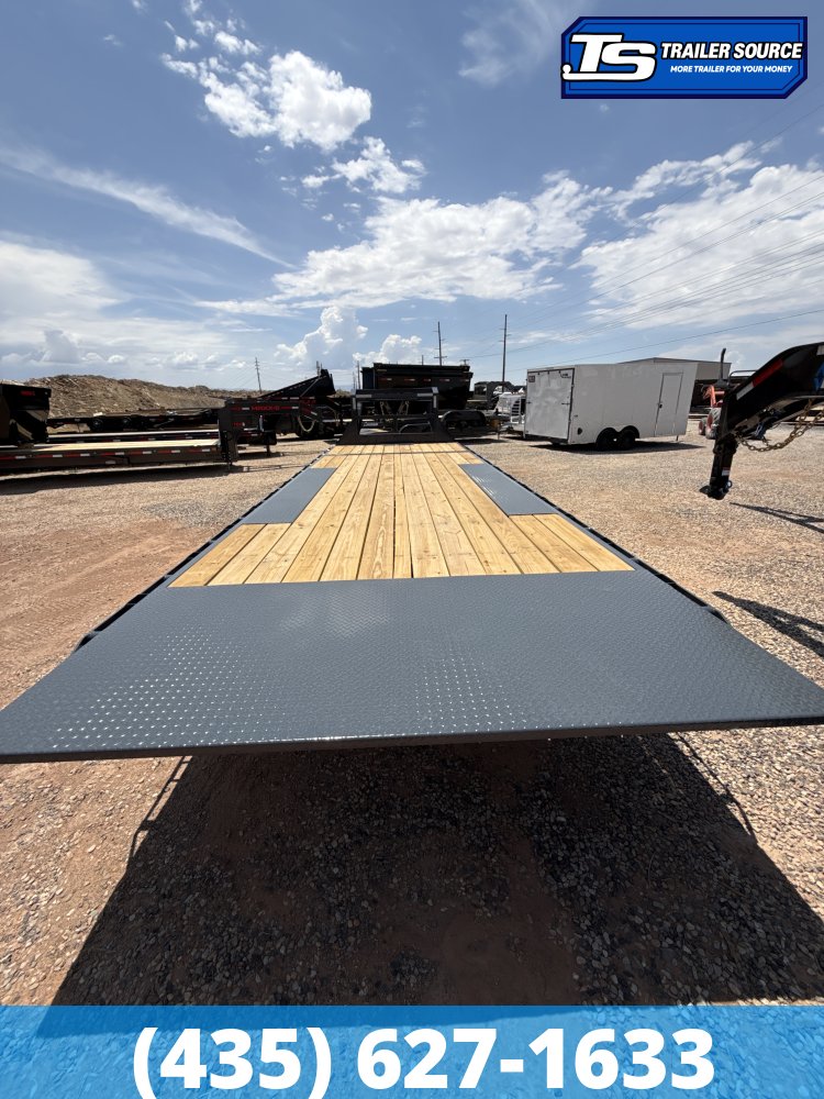 8.5x26 Lamar FA Gooseneck Deckover Tilt Trailer - 21K GVWR -