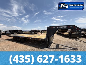 8.5x26 Lamar FA Gooseneck Deckover Tilt Trailer - 21K GVWR -