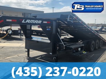 8.5x26 Lamar FA Gooseneck Deckover Tilt Trailer - 21K GVWR -