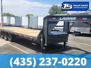 8.5x26 Lamar FA Gooseneck Deckover Tilt Trailer - 21K GVWR -