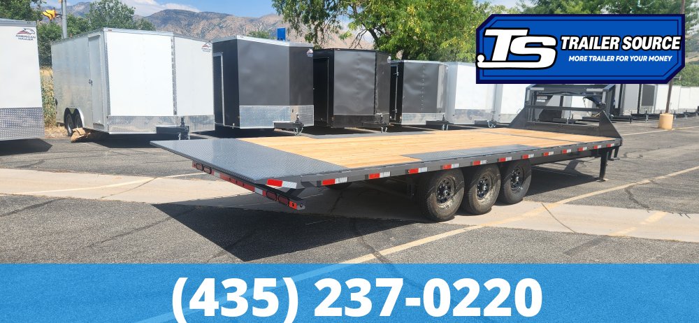 8.5x26 Lamar FA Gooseneck Deckover Tilt Trailer - 21K GVWR -