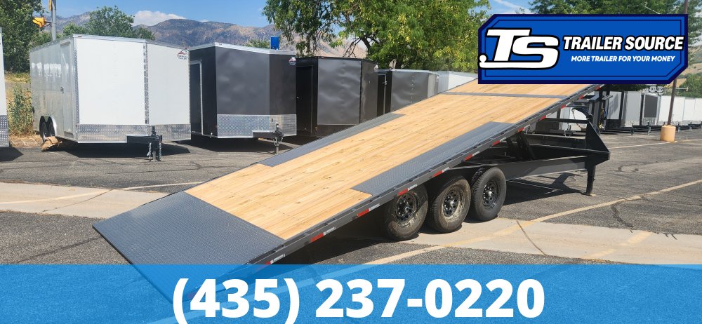 8.5x26 Lamar FA Gooseneck Deckover Tilt Trailer - 21K GVWR -