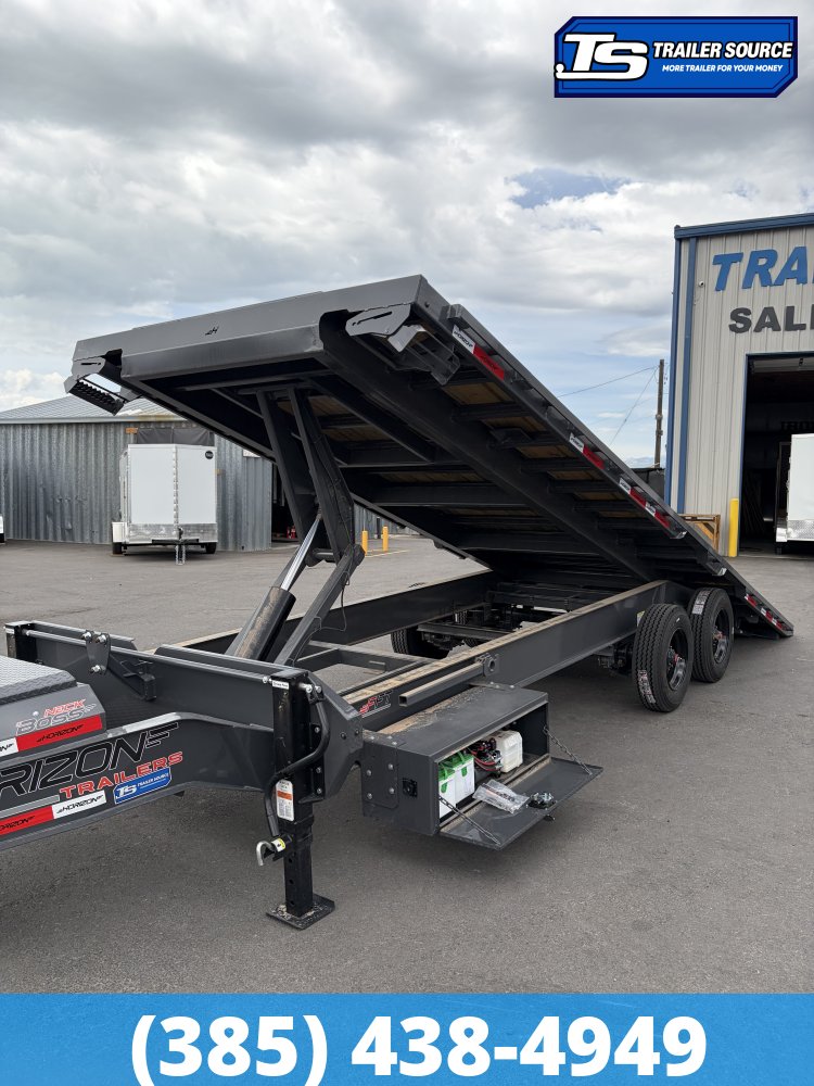 8.5x24 Horizon FFT Tilt Trailer - 21K GVWR - 10K Axles