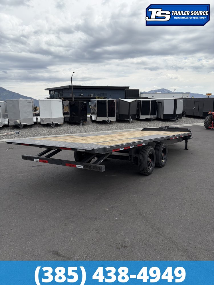 8.5x24 Horizon FFT Tilt Trailer - 21K GVWR - 10K Axles