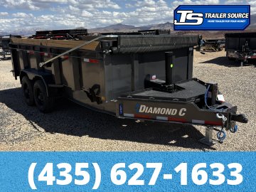 7x16 Diamond C LPT 210 Dump Trailer - 32" Sides - 23K GVWR - 18 Ply Tires, ABS Brakes, Battery, Board Brackets