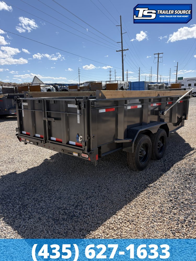 7x16 Diamond C LPT 210 Dump Trailer - 32" Sides - 23K GVWR - 18 Ply Tires, ABS Brakes, Battery, Board Brackets