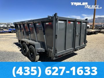 7x14 Lamar DT Telescopic 48" Sides 14K Dump Trailer