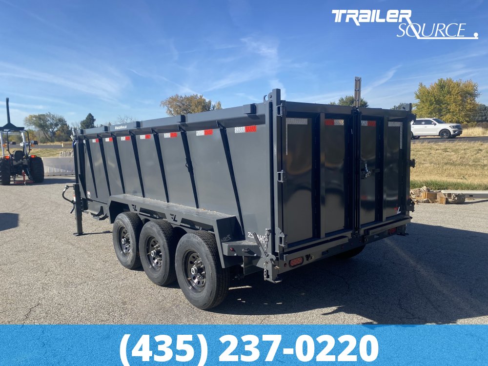 7x16 Lamar DT Telescopic 48" Sides 21K Dump Trailer