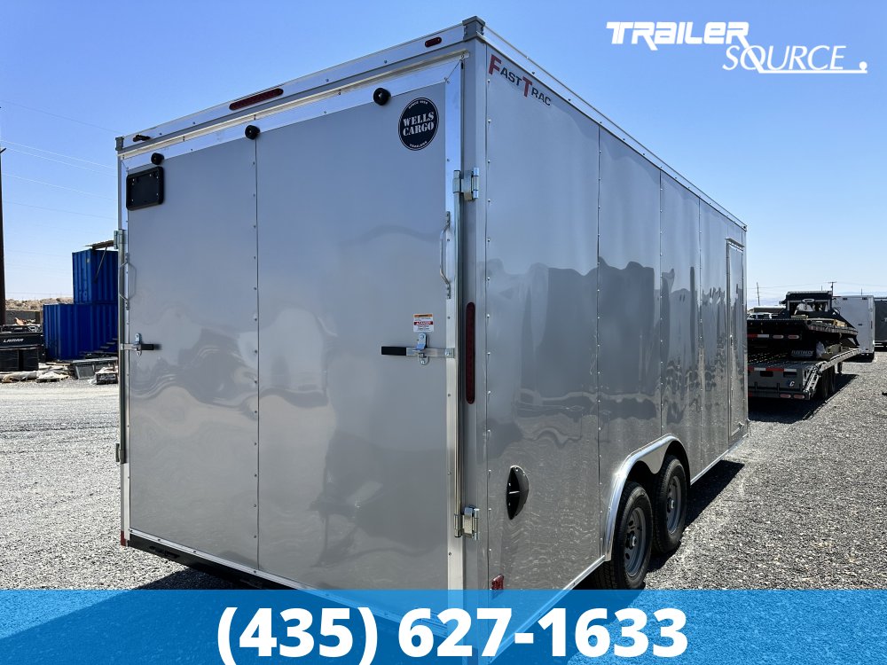 8.5x20 Wells Cargo Fast Trac Deluxe 7'6" Interior 10K Tandem Axle Enclosed Cargo
