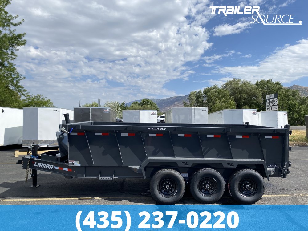7x16Lamar DT Gooseneck  21K GVW Dump