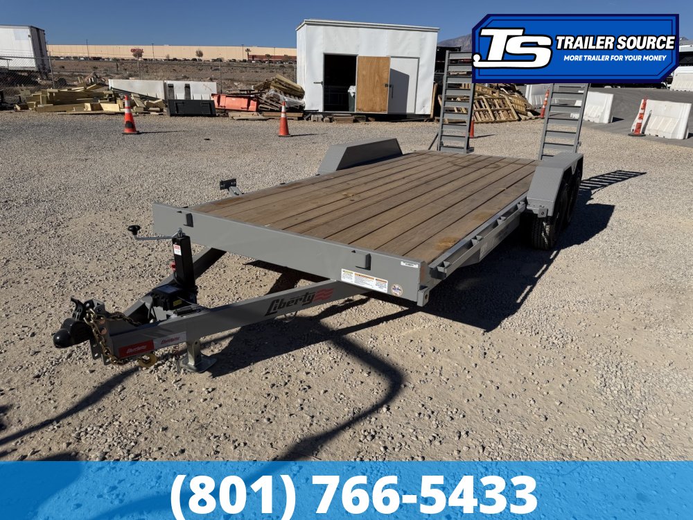 7x18 Liberty LE Channel Flatbed Car Hauler