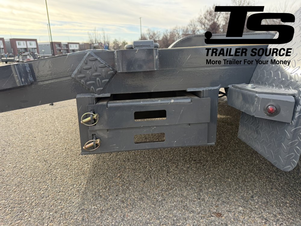 7x16 Lamar CE Flatbed Car Hauler Trailer - 7K GVWR D-Rings