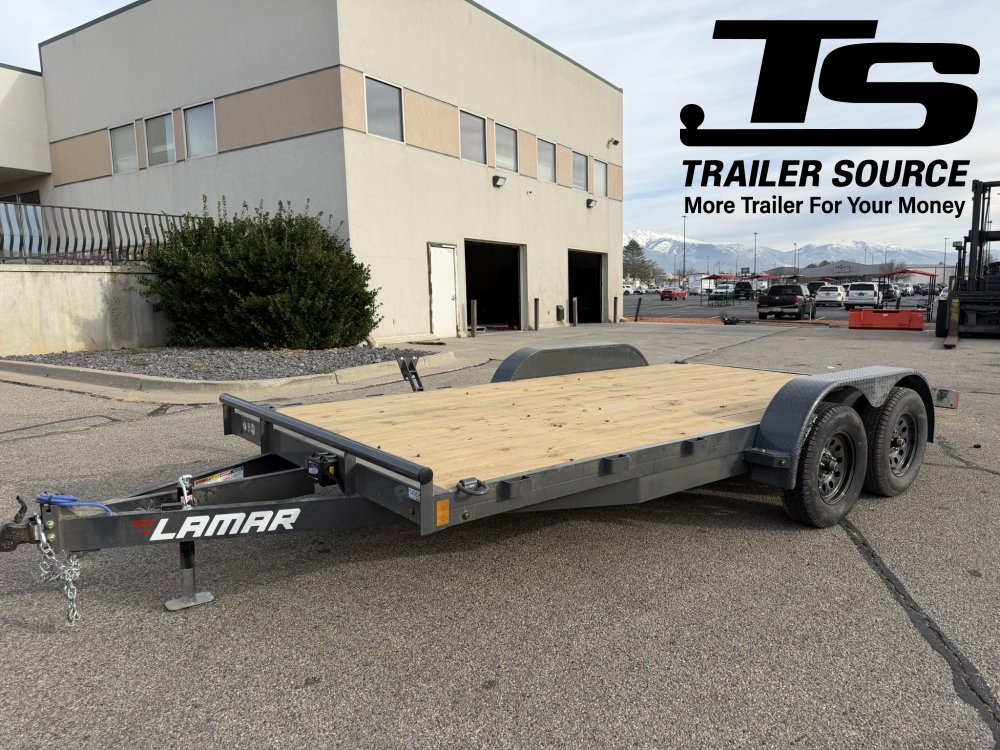 7x16 Lamar CE Flatbed Car Hauler