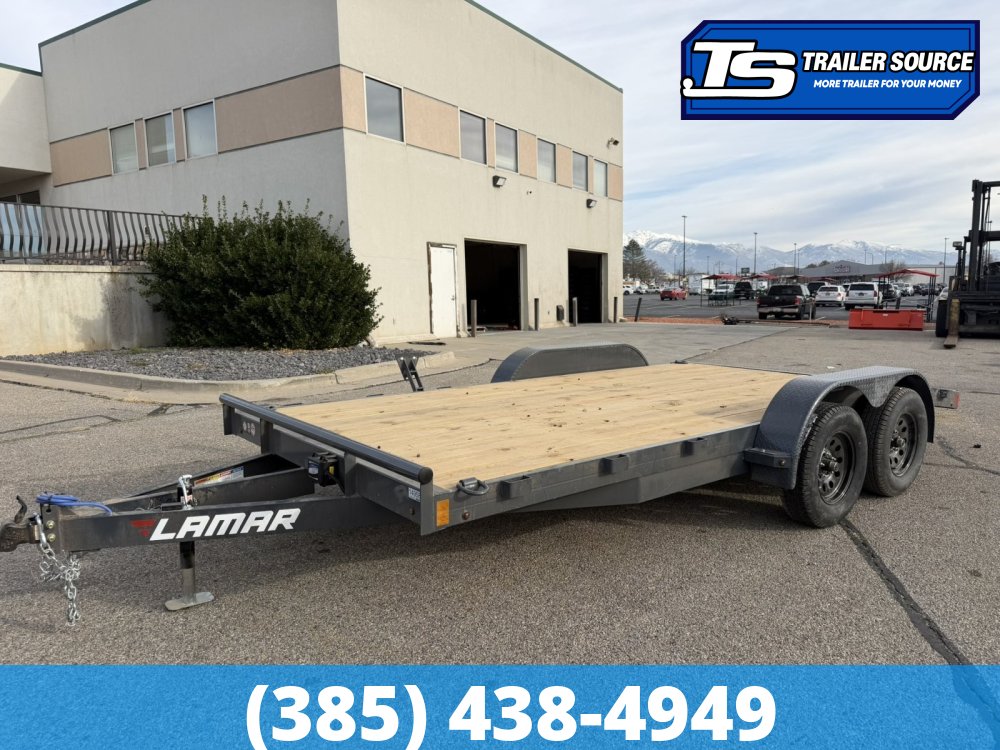 7x16 Lamar CE Flatbed Car Hauler