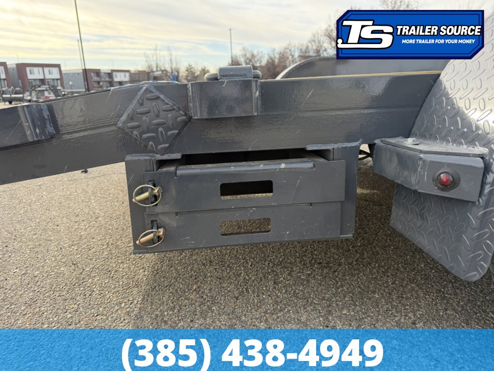 7x16 Lamar CE Flatbed Car Hauler Trailer - 7K GVWR D-Rings