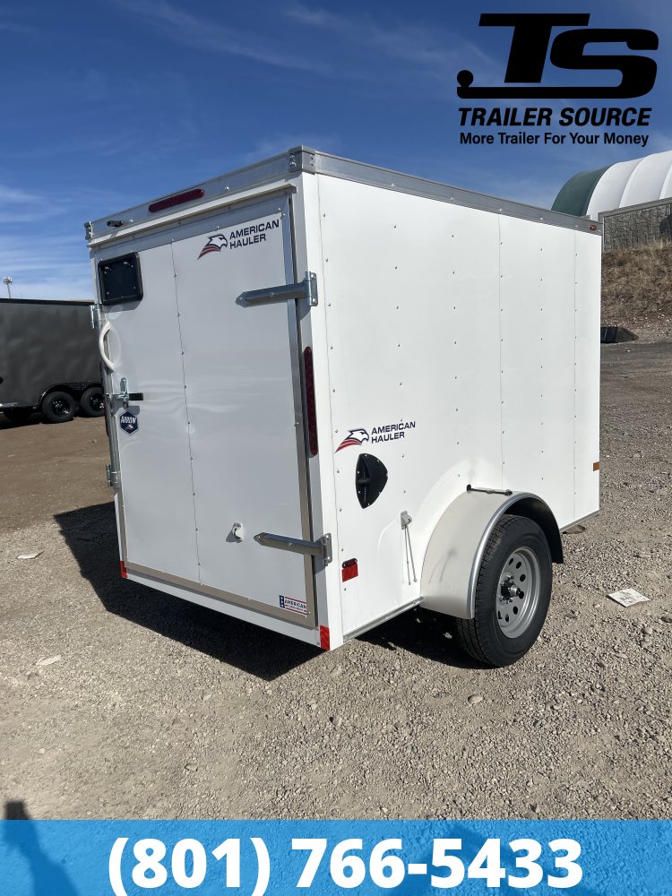 5x8 American Hauler Arrow Enclosed Cargo Trailer - 5'6" Interior - 3.5K GVWR - Barn Doors