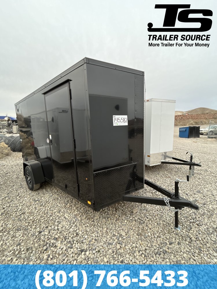6x12 Look ST DLX Enclosed Cargo Trailer - 6'6" Interior - 3.5K GVWR - .080 PolyCor, Alloy Wheels, Black Out Package