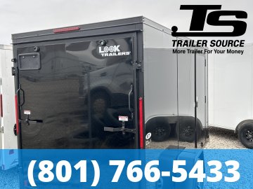 6x12 Look ST DLX Enclosed Cargo Trailer - 6'6" Interior - 3.5K GVWR - .080 PolyCor, Alloy Wheels, Black Out Package