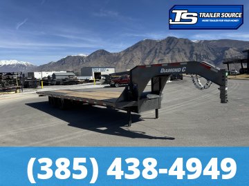 8.5x32 Diamond C FMAX-HDT 216 Gooseneck Hydraulic Dovetail Equipment Trailer - 40K GVWR -