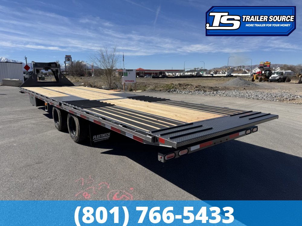 8.5x32 Diamond C FMAX-HDT 216 Gooseneck Hydraulic Dovetail Equipment Trailer - 40K GVWR - Dovetail, HDSS (Hutch) Suspension, Hydraulic Dove Tail, Hydraulic Jack(s)