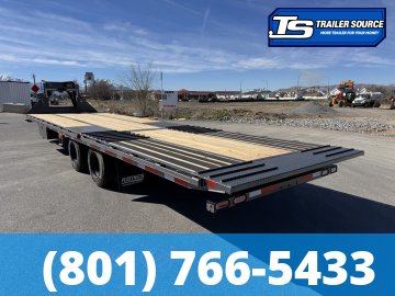 8.5x32 Diamond C FMAX-HDT 216 Gooseneck Hydraulic Dovetail Equipment Trailer - 40K GVWR - Dovetail, HDSS (Hutch) Suspension, Hydraulic Dove Tail, Hydraulic Jack(s)