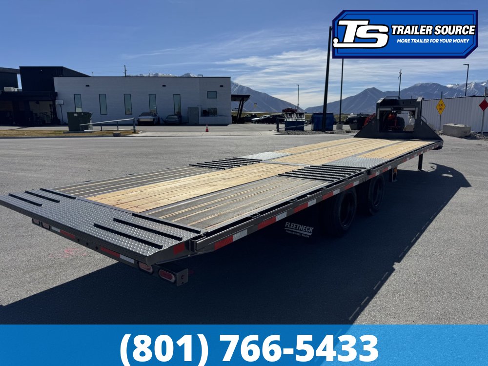 8.5x32 Diamond C FMAX-HDT 216 Gooseneck Hydraulic Dovetail Equipment Trailer - 40K GVWR - Dovetail, HDSS (Hutch) Suspension, Hydraulic Dove Tail, Hydraulic Jack(s)