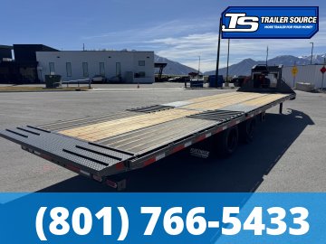 8.5x32 Diamond C FMAX-HDT 216 Gooseneck Hydraulic Dovetail Equipment Trailer - 40K GVWR - Dovetail, HDSS (Hutch) Suspension, Hydraulic Dove Tail, Hydraulic Jack(s)