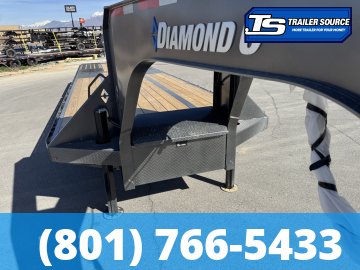 8.5x32 Diamond C FMAX-HDT 216 Gooseneck Hydraulic Dovetail Equipment Trailer - 40K GVWR - Dovetail, HDSS (Hutch) Suspension, Hydraulic Dove Tail, Hydraulic Jack(s)