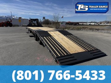 8.5x32 Diamond C FMAX-HDT 216 Gooseneck Hydraulic Dovetail Equipment Trailer - 40K GVWR - Dovetail, HDSS (Hutch) Suspension, Hydraulic Dove Tail, Hydraulic Jack(s)