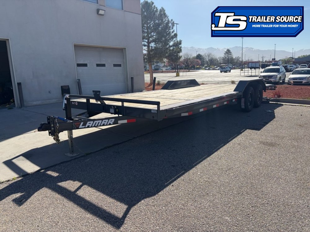 8.5x24 Lamar CC Wide Body w/ Drive Over Fenders Flatbed Car Hauler