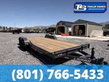 7x20 Lamar CC Flatbed Car Hauler Trailer - 10K GVWR - D-Rings
