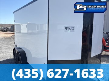 7x14 Look ST DLX Enclosed Cargo Trailer - 7'0" Interior - 7K GVWR - .080 PolyCor, Black Out Package, Roadside Door