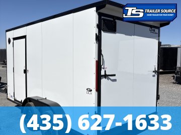 7x14 Look ST DLX Enclosed Cargo Trailer - 7'0" Interior - 7K GVWR - .080 PolyCor, Black Out Package, Roadside Door