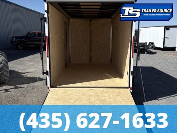 7x14 Look ST DLX Enclosed Cargo Trailer - 7'0" Interior - 7K GVWR - .080 PolyCor, Black Out Package, Roadside Door