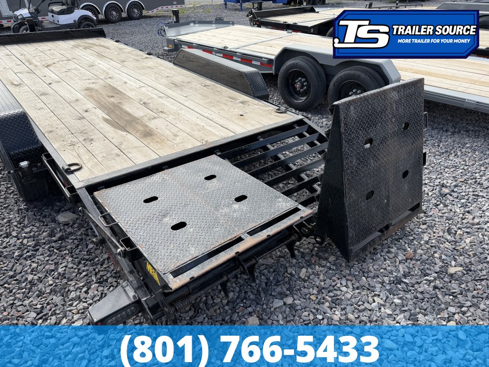 7x20 Big Tex Equipment Equipment Trailer - 14K GVWR - Mega Ramps