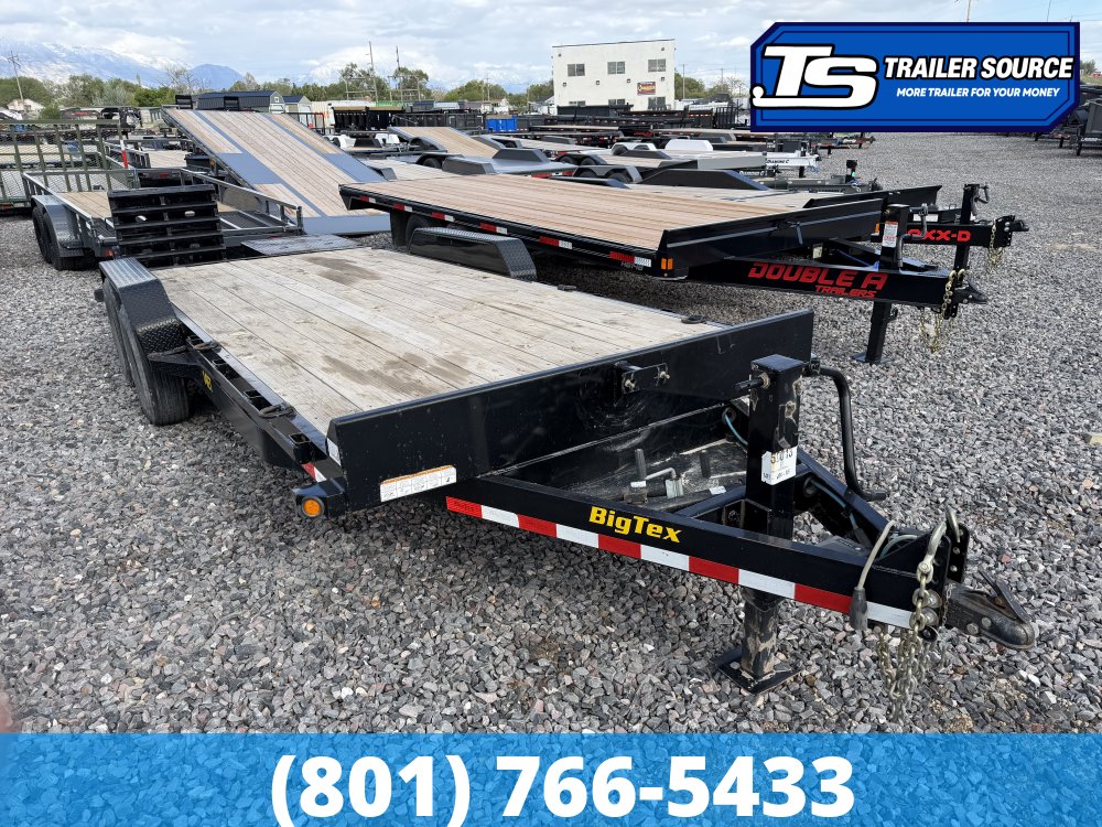 7x20 Big Tex Equipment Equipment Trailer - 14K GVWR - Mega Ramps