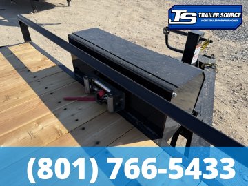 8.5x24 Double A Pro Series HBT Deckover Tilt Trailer - 15.4K GVWR - Winch Package