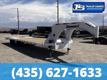 8.5x35 Diamond C FMAX-HDT 212 Gooseneck Hydraulic Dovetail Equipment Trailer - 25.9K GVWR - ABS Brakes
