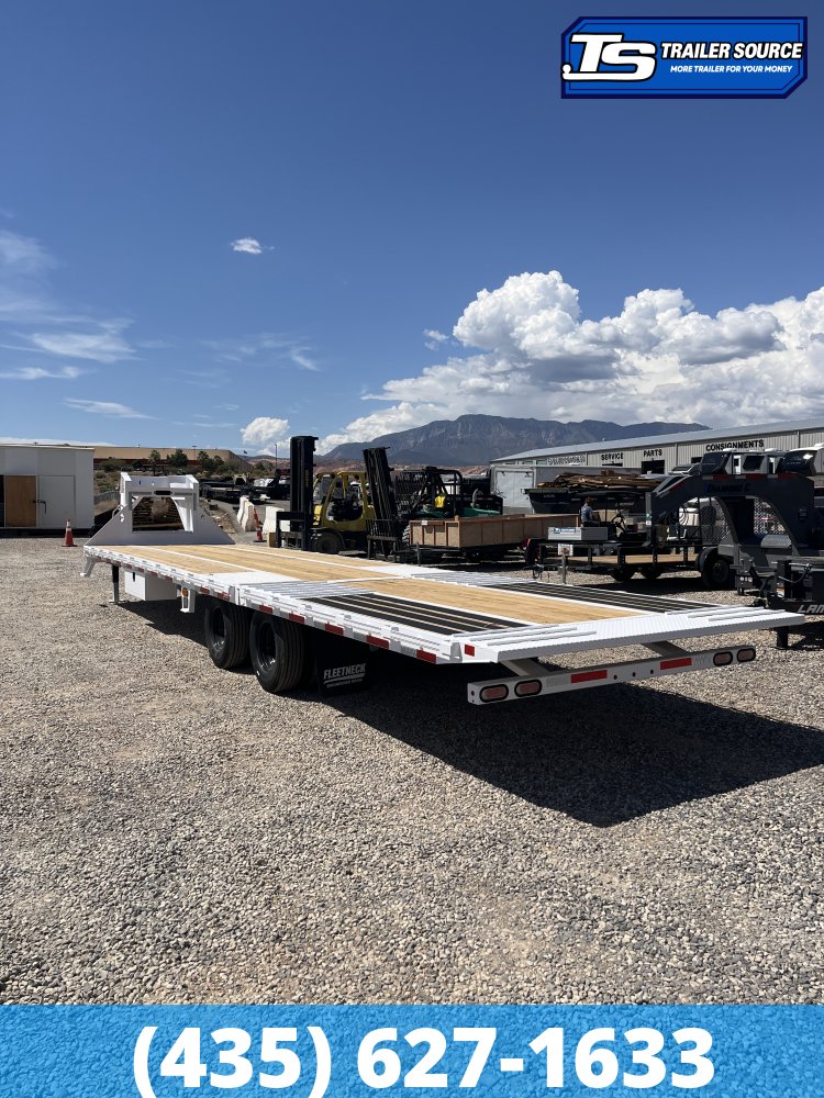 8.5x35 Diamond C FMAX-HDT 212 Gooseneck Hydraulic Dovetail Equipment Trailer - 25.9K GVWR - ABS Brakes