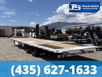 8.5x35 Diamond C FMAX-HDT 212 Gooseneck Hydraulic Dovetail Equipment Trailer - 25.9K GVWR - ABS Brakes