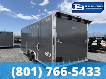 8.5x20 Alcom Aluminum EZ Hauler XLT Auto Trailer - 7'0" Interior - 7K GVWR - .080 PolyCor, Ultimate Escape Door