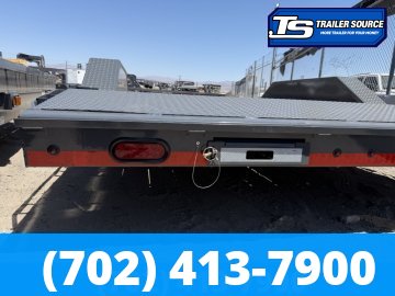 8.5x22 Lamar CC Wide Body w/ Drive Over Fenders Flatbed Car Hauler Trailer - 10K GVWR - Spare Mount